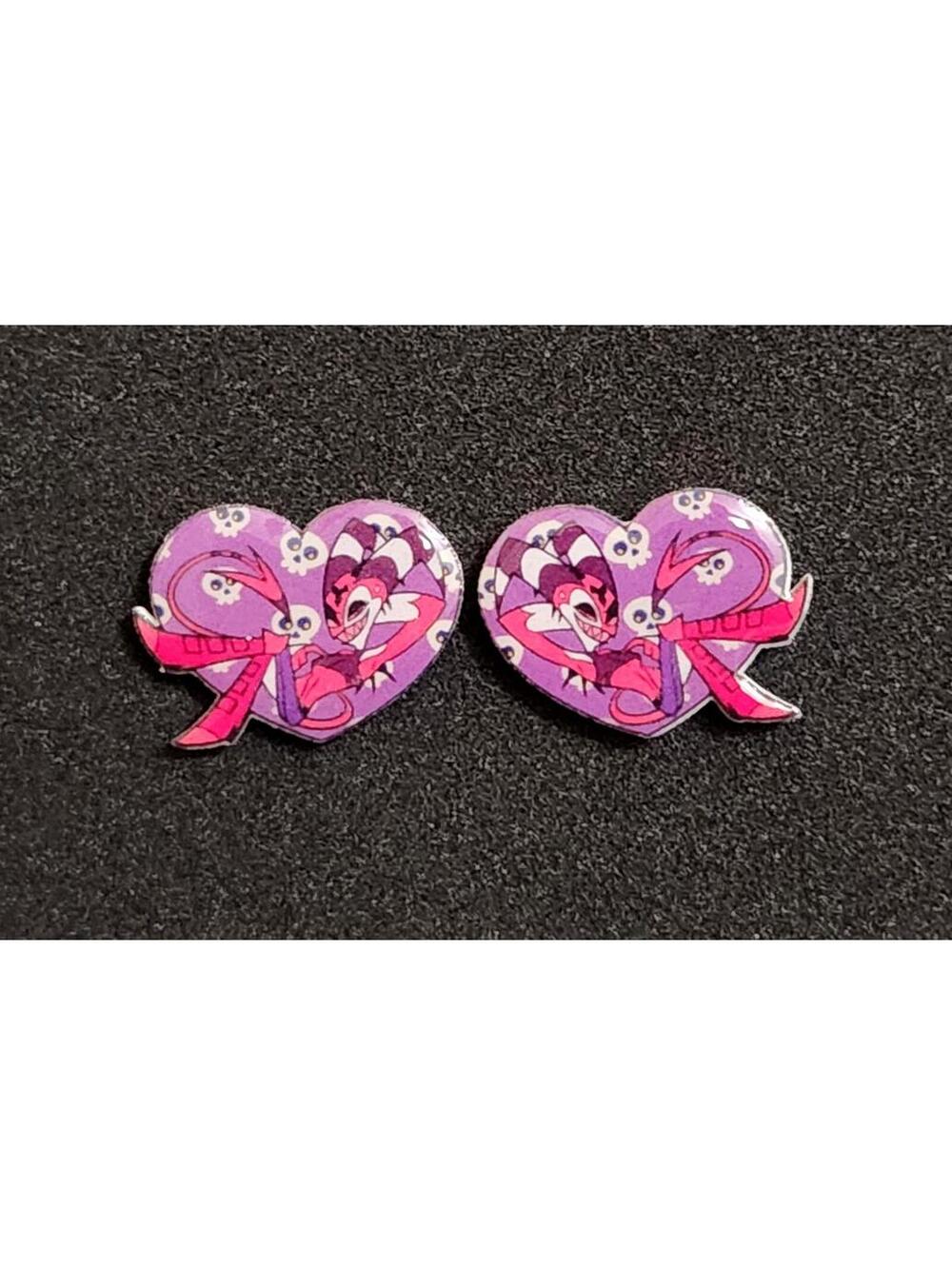 Blitzo earrings - Helluva Boss